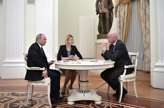 Путин встретился с президентом FIFA Инфантино