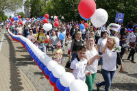 Почти 400 тысяч жителей Краснодарского края вышли на первомайские демонстрации