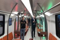 В Петербурге показали макет нового поезда метро