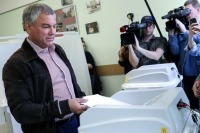 Володин проголосовал на выборах в Мосгордуму