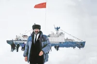 1987 год. Атомоход «Сибирь» на Северном полюсе. Фото из личного архива А.Н. Чилингарова