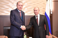 Путин и Эрдоган обсудят в Сочи ситуацию на северо-востоке Сирии, заявил Песков