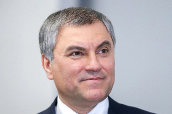 Володин поздравил работников налоговой службы с профессиональным праздником