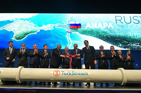 Путин и Эрдоган запустили «Турецкий поток» 