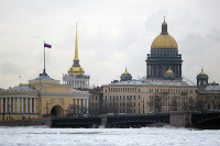 В Санкт-Петербурге восстановили облик русалки на стене дома Николаевых