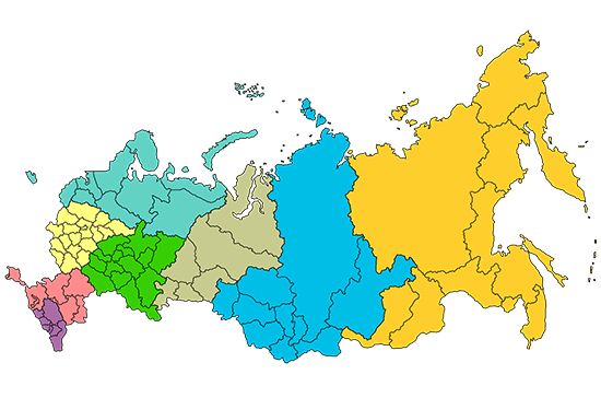 Когда Россию поделили на федеральные округа