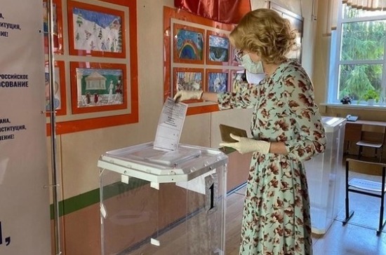 Ирина Яровая проголосовала по поправкам в Конституцию 