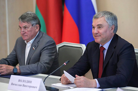 Володин: соглашение между Россией и Белоруссией о взаимном признании виз ратифицируют безотлагательно