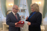 Гаврилова наградили за заслуги в защите прав человека