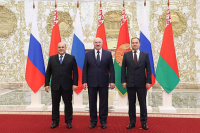 Встреча Лукашенко и Мишустина началась во Дворце независимости в Минске