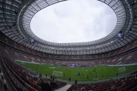 Предматчевая разминка. Через несколько минут начнутся матчи Кубка Госдумы