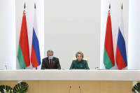 Матвиенко: Россия и Белоруссия будут противостоять попыткам искажения истории