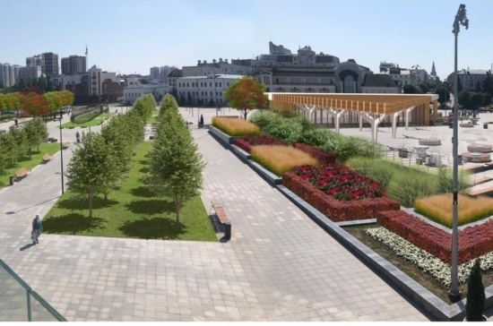 В Чебоксарах выбрали проект озеленения Красной площади