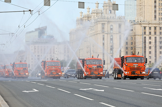 В Москве снова будут дезинфицировать общественные пространства
