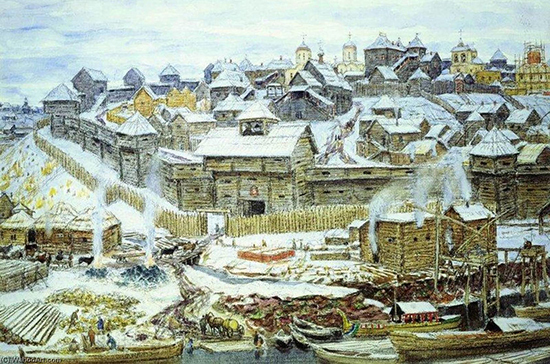 Строительство стен кремля иван калита