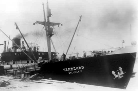 Экипаж парохода «Челюскин» прождал два месяца спасения во льдах