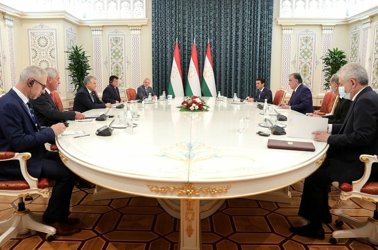 Володин встретился с президентом Таджикистана 