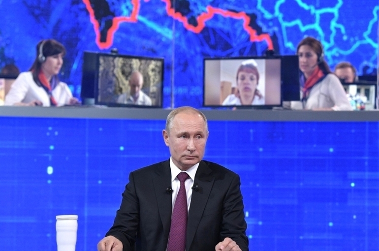 Прямую линию с Путиным посмотрели более 6,3 млн россиян