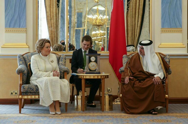 Матвиенко: король Бахрейна подчеркнул особую значимость отношений с Россией