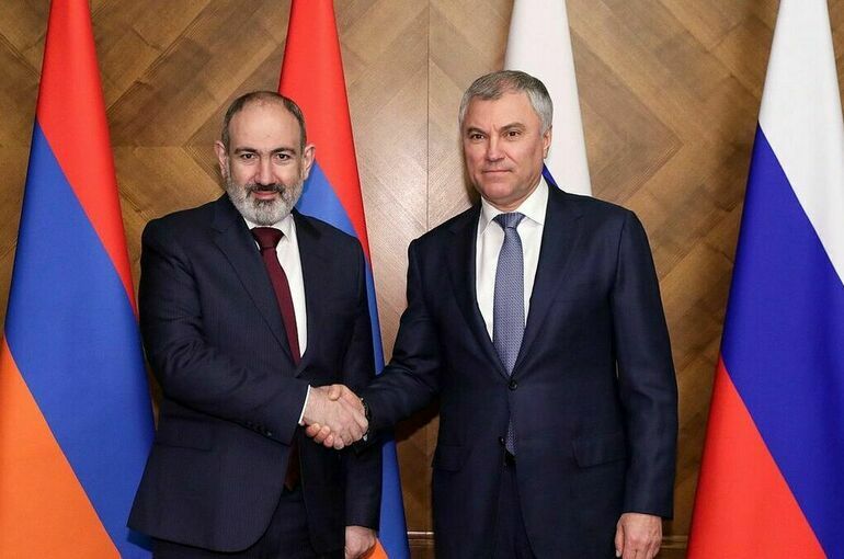 Володин предложил Пашиняну провести заседание ПА ОДКБ в Армении