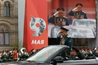 Министр обороны России Сергей Шойгу на Параде, посвященном 77-й годовщине Победы в Великой Отечественной войне. Фото: пресс-служба Совета Федерации.