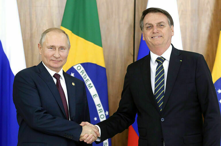 Путин и Болсонаро договорились укреплять партнерство между Россией и Бразилией