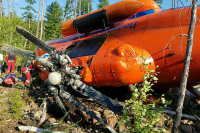 В Якутии госпитализировали 17 пострадавших при крушении вертолета Ми-8