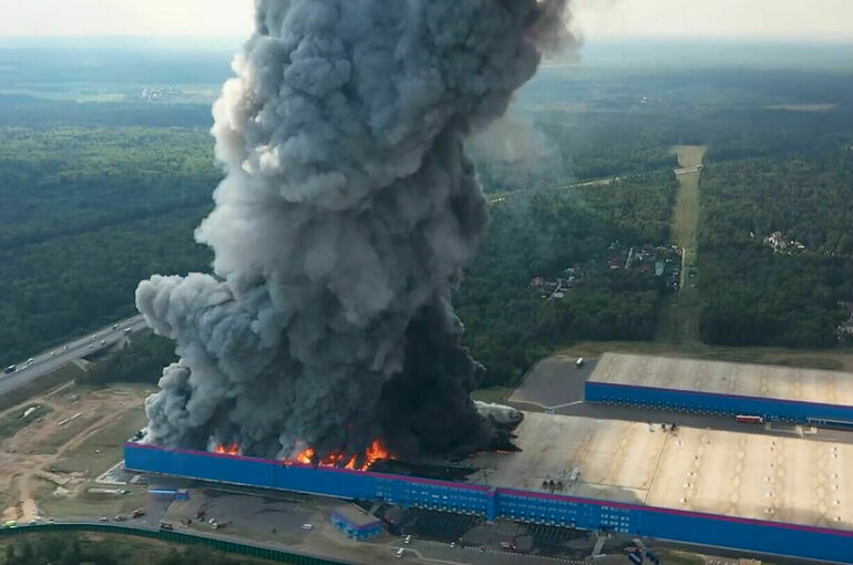 Ущерб от пожара на складе Ozon может составить более 10 млрд рублей