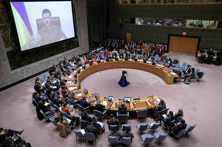 Зеленский примет участие в заседании Совбеза ООН по Украине по видеосвязи