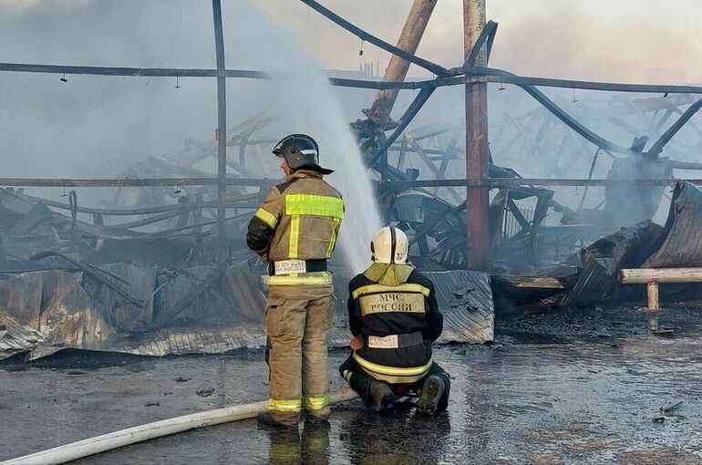 В Волжском более 150 человек эвакуированы с территории горящего рынка
