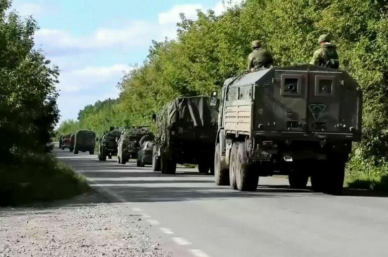 В Минобороны РФ показали переброску войск на харьковское направление