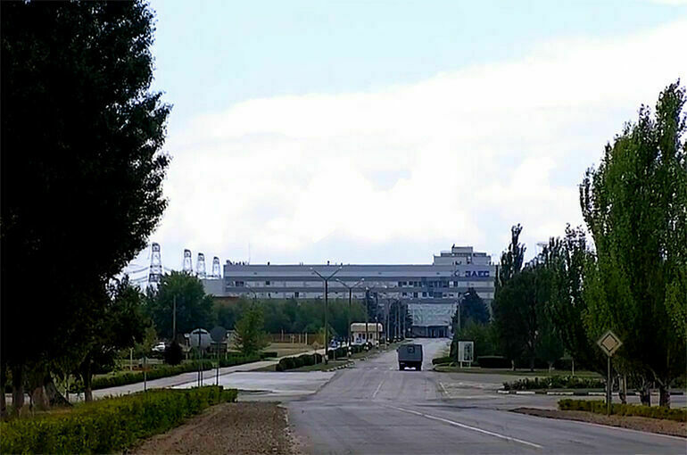 На площадку хранения отработавшего ядерного топлива на Запорожской АЭС попал снаряд
