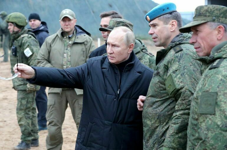 Путин проверил подготовку мобилизованных в Рязанской области