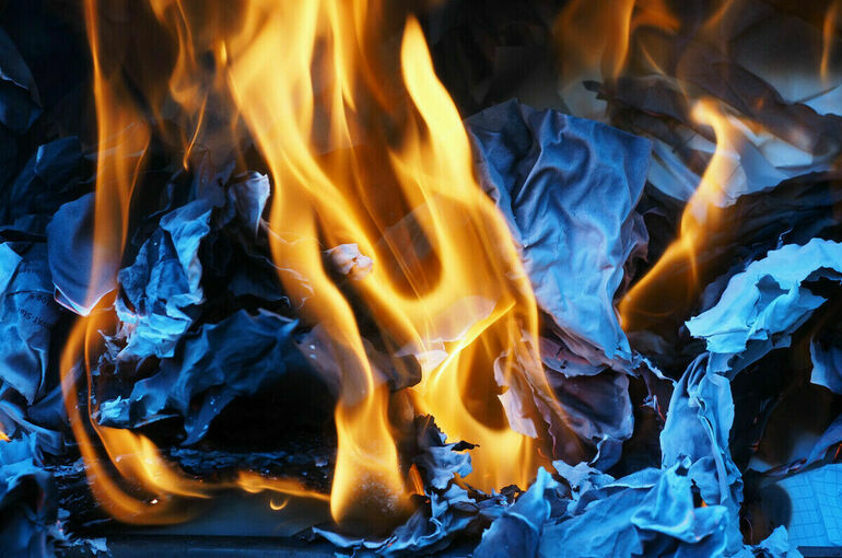 В здании УВД на западе Москвы произошел пожар