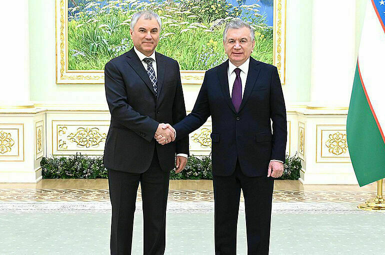 Володин встретился с президентом Узбекистана Мирзиеевым