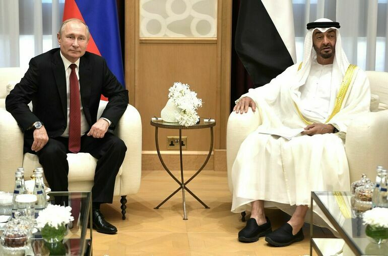 Путин и президент ОАЭ обсудили введение странами Запада потолка цен на российскую нефть