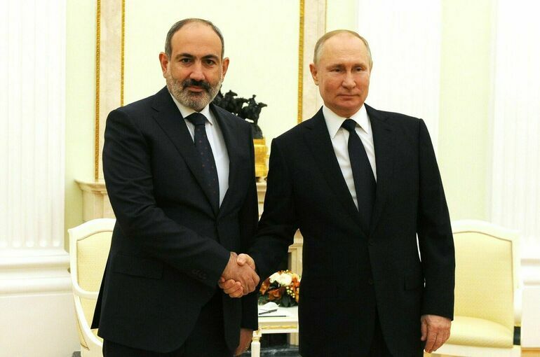 Путин и Пашинян обсудили обеспечение безопасности на границе Азербайджана и Армении
