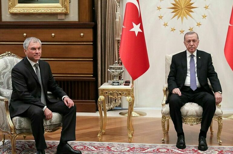 Володин встретился с Эрдоганом