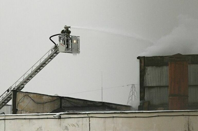 Пожар на складе на северо-востоке Москвы потушен