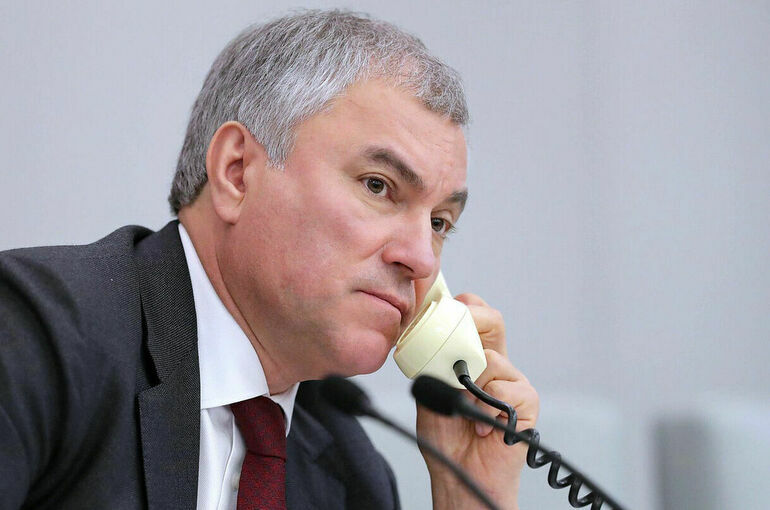 Володин рассказал коллегам о разговоре с Путиным