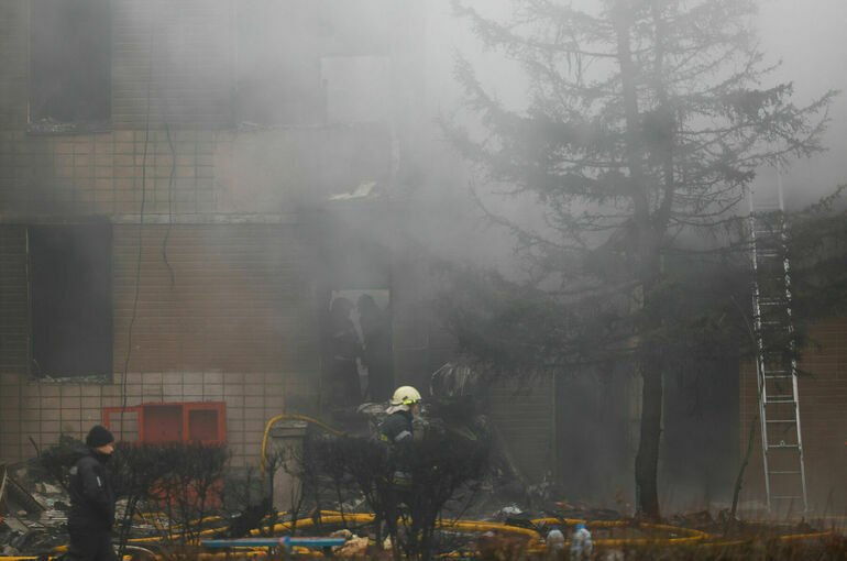 В МВД Украины назвали возможные причины авиакатастрофы в Киевской области