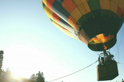 В Сочи эвакуировали пассажиров застрявшего на дереве воздушного шара