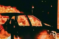 Автомобиль загорелся на юго-востоке Москвы