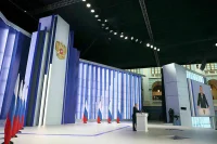 Послание Путина в 2023 году продолжалось 1 час 45 минут