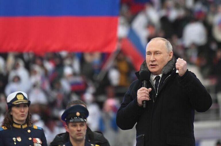 Путин заявил, что народу России нет равных, когда он един