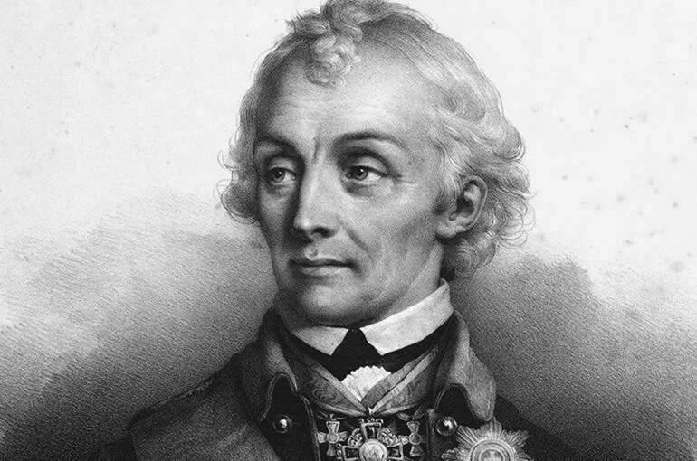 Полководец Суворов Александр Васильевич. Литография 1828 года.