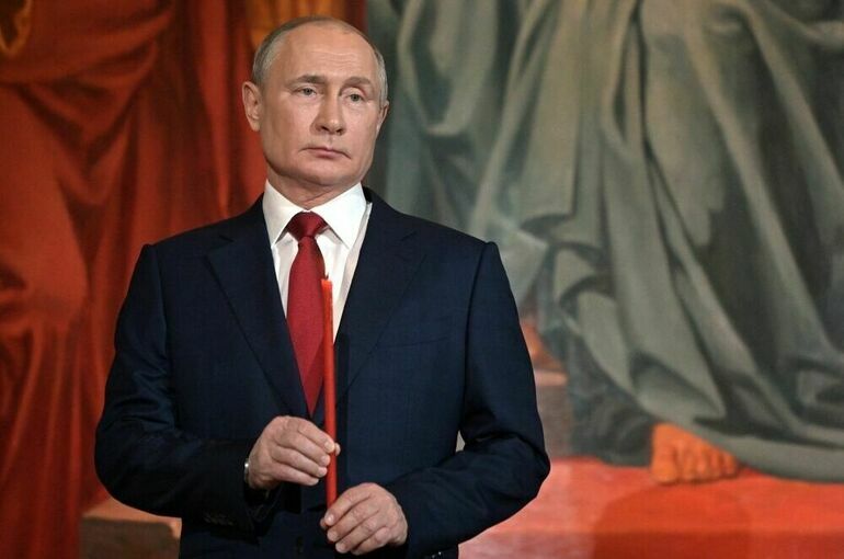 Путин в субботу посетит пасхальное богослужение в храме Христа Спасителя