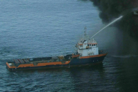 У берегов Южной Кореи загорелось российское рыболовецкое судно