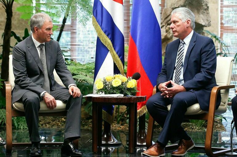 Володин встретился с президентом Кубы Мигелем Диас-Канелем Бермудесом