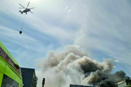 Пожар в подмосковном Дзержинском локализовали на площади 2,5 тыс. кв. м